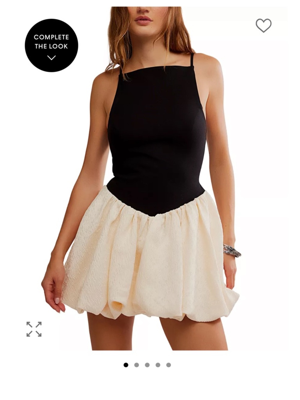 NWOT Free People BLACK TIE COMBO TINSEL KISS MINI DRESS Size XS